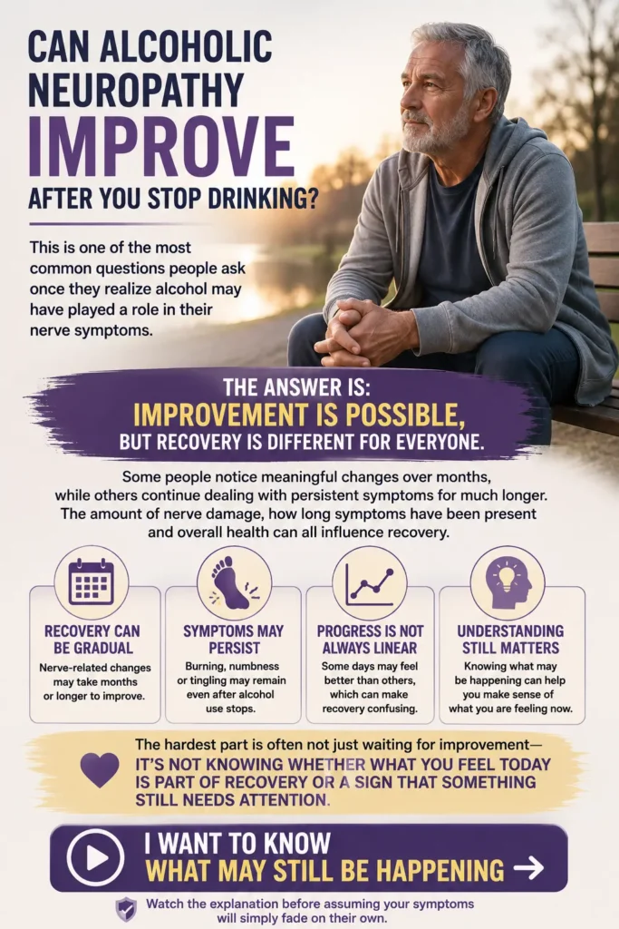Alcoholic neuropathy recovery after quitting alcohol and persistent nerve symptoms